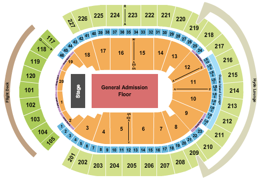 T-Mobile Arena The Killers Seating Chart